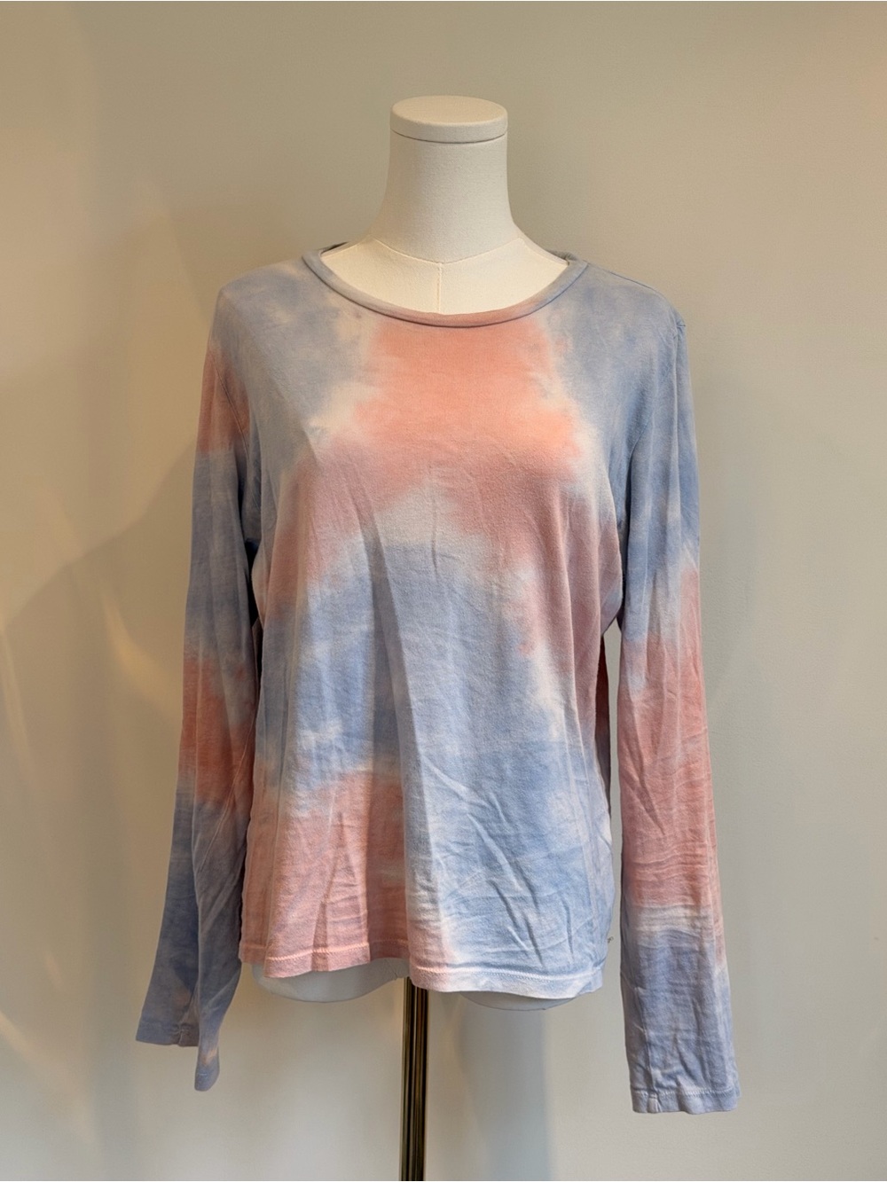 Reformation Women's Tie-Dye Long Sleeve Tee - Pink & Blue